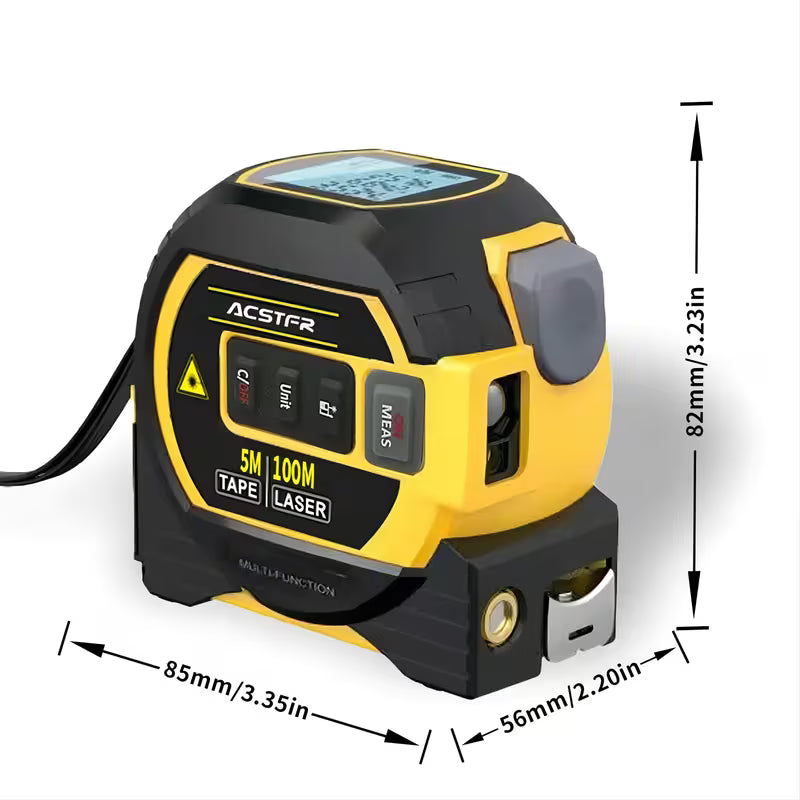 Buy 1 Get 1 Free Laser Measure Tape 3 in 1 With Digital Display Recharge