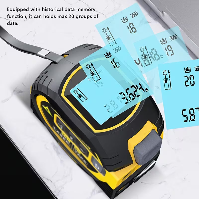Buy 1 Get 1 Free Laser Measure Tape 3 in 1 With Digital Display Recharge